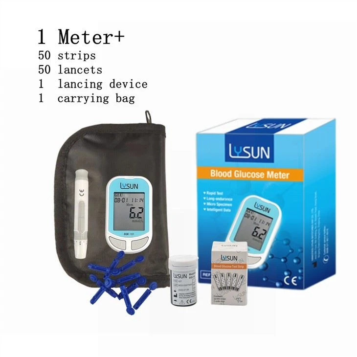 Lysun Diabetes Digital Glucometro Blood Gluco Meter,Blood Sugar Monitor Kit Blood Glucose Testing Machine