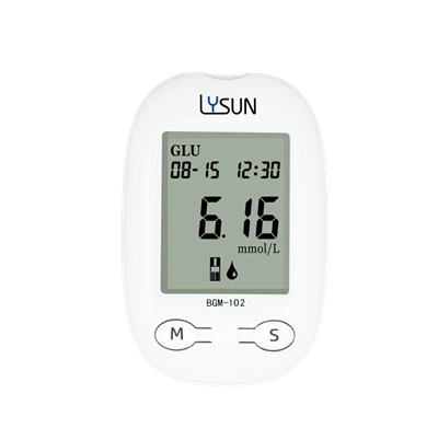 בוחן מדידת גלוקוז בדם חכם Lysun מד גלוקוז בדם הביתה
