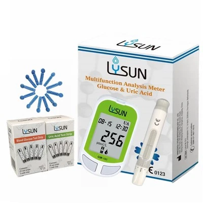 Lysun Blood Glucose Acid Analysis Meter רצועות לבדיקת חומצת שתן